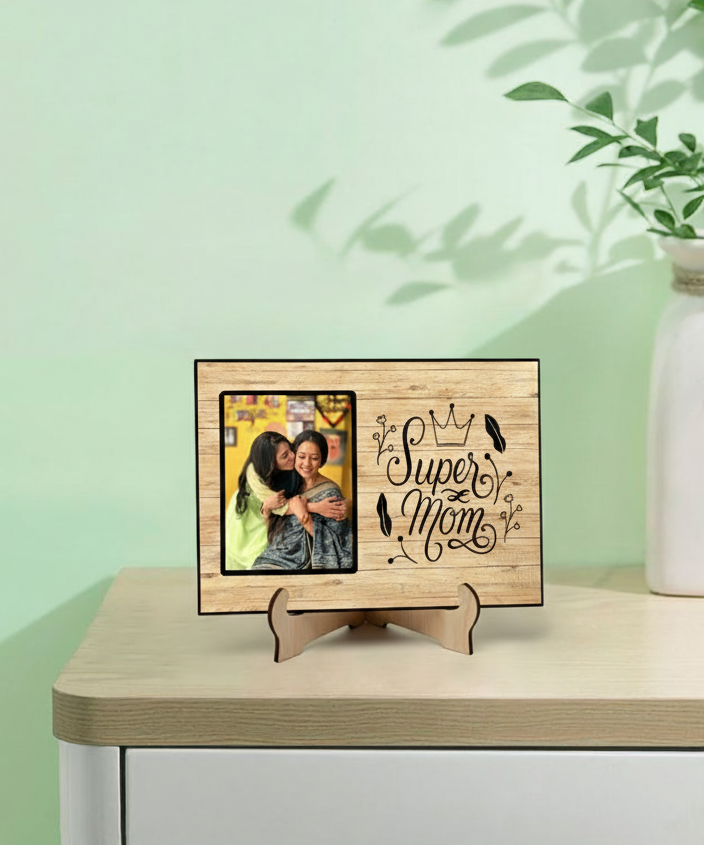 Best Mom Customized Wooden Frame MDF Photo Frame 10.5×7.5 Inch