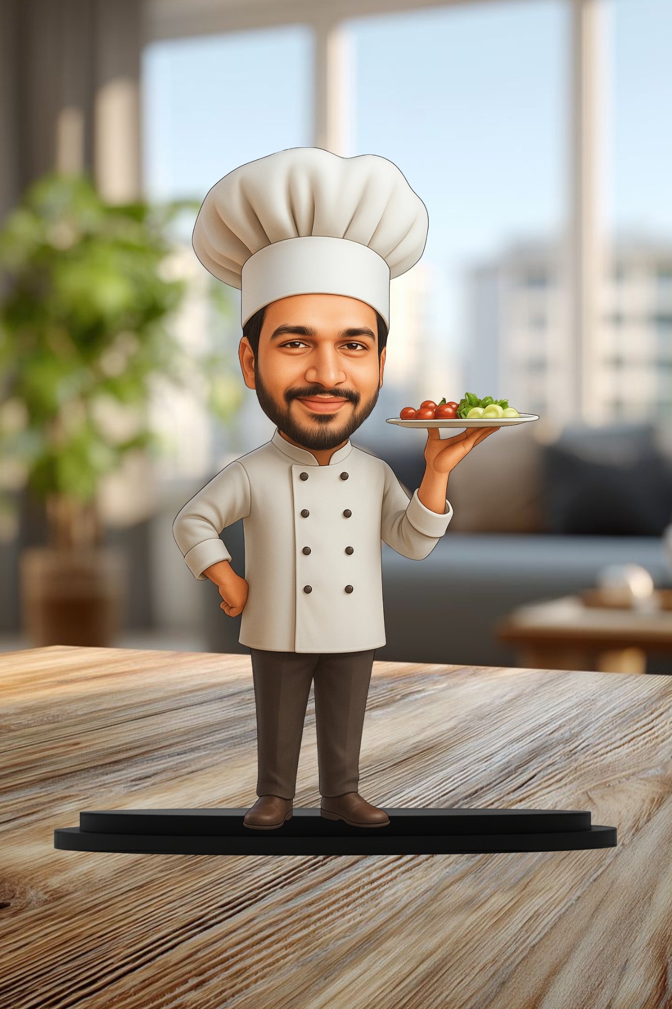 Personalized Cook Cartoon Figurine